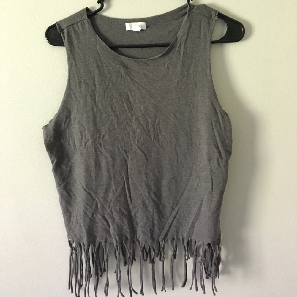 Fringed crop top